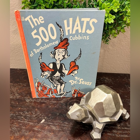 VINTAGE RARE COPY of DR. SUESS’S ‘THE 500 HATS of BARTHOLOMEW CUBBINS’ BOOK